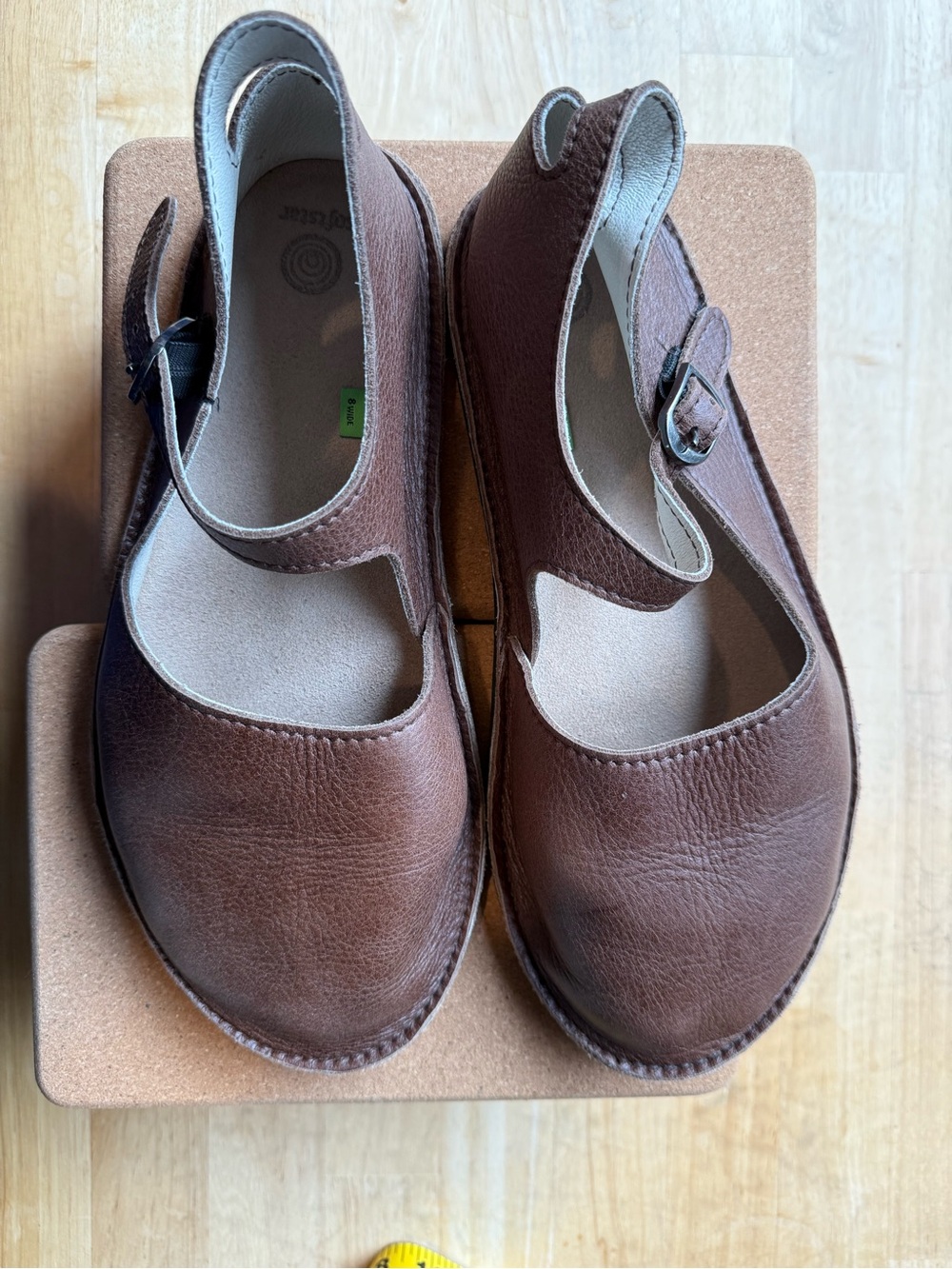 Softstar Mary Janes 8 Wide, Barefoot